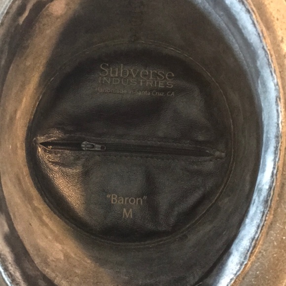 Handmade leather top hat - Picture 3 of 4